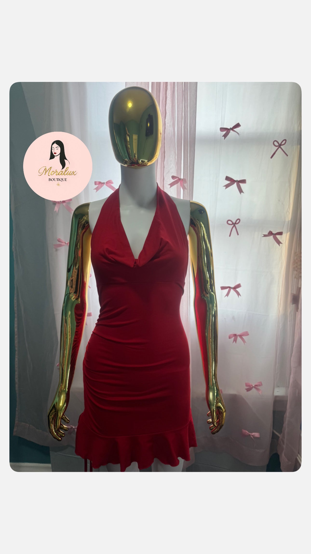"Ruby" Halter Dress