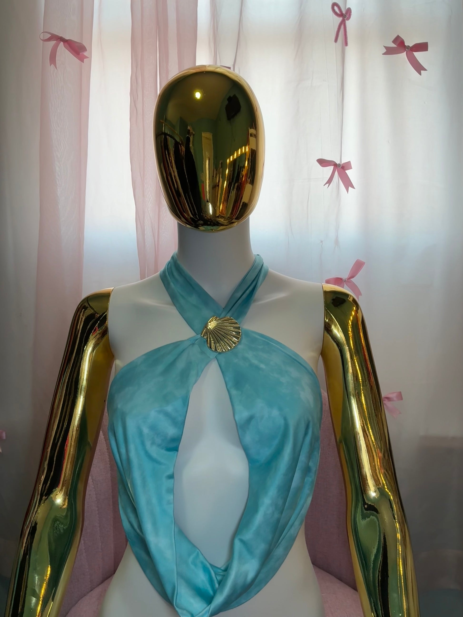 “Sea Goddess” Halter Top
