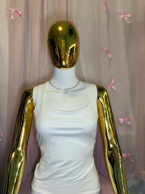"Chic Square Top" Fitted Top