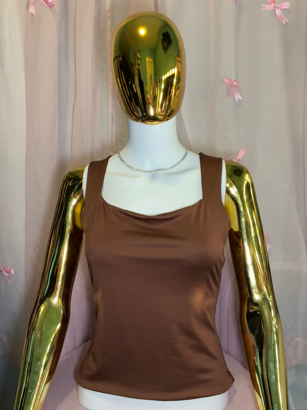 "Chic Square Top" Fitted Top