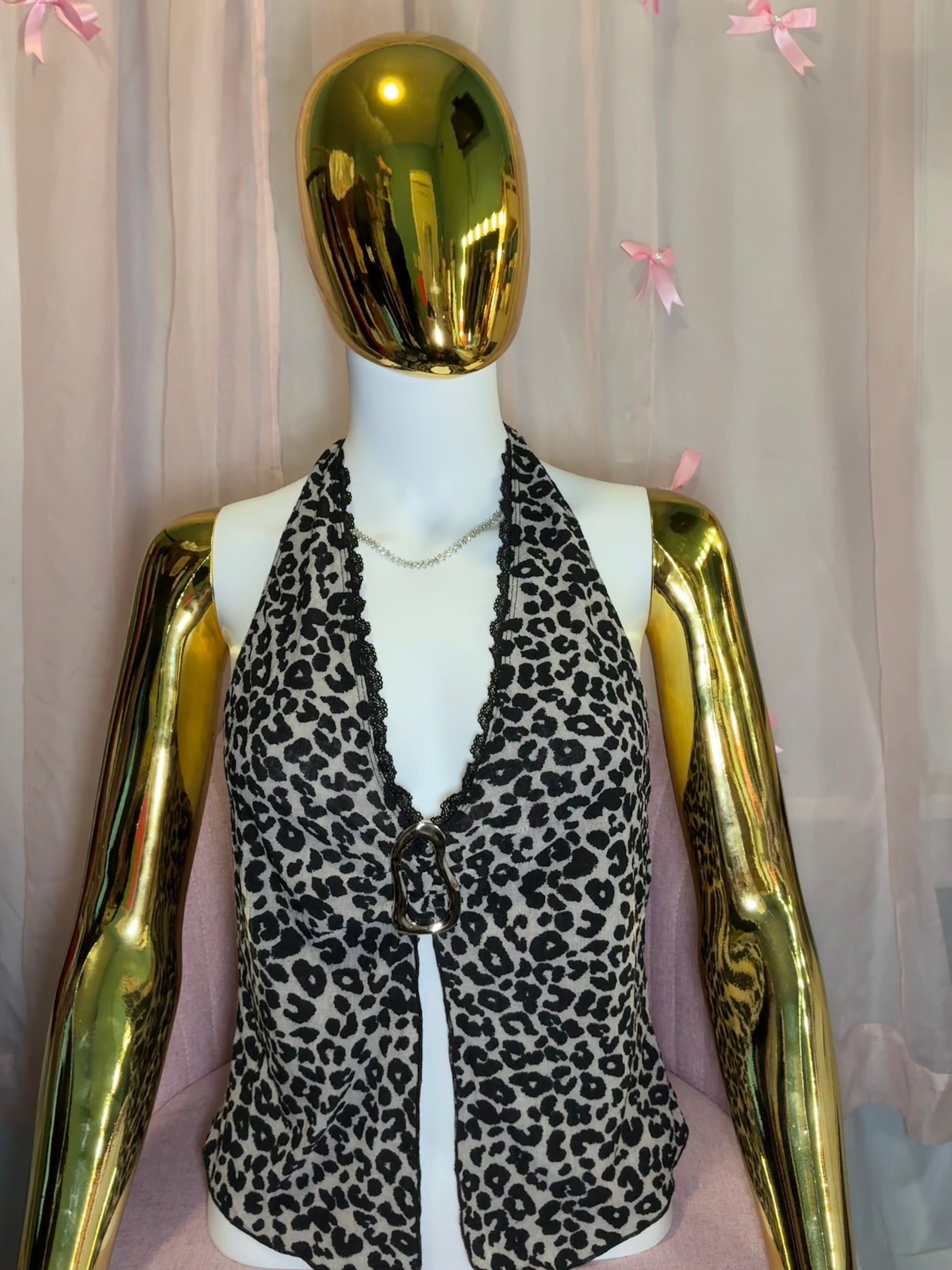 "Leopard Bae" Open Front Top