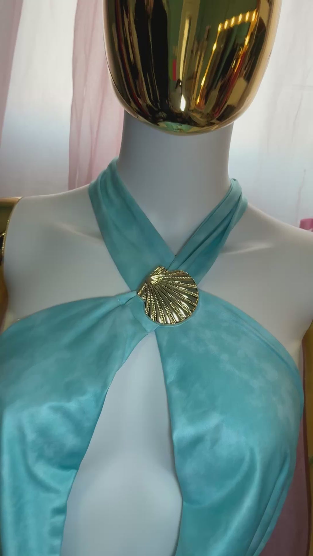 “Sea Goddess” Halter Top