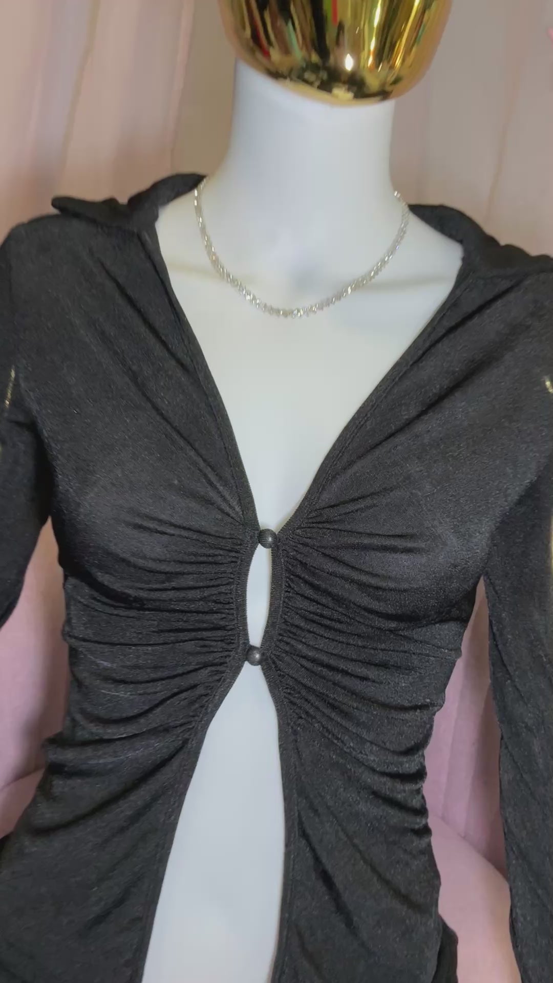 “Candela” Long Sleeve Slinky Top